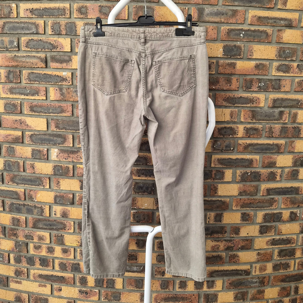 Pantalon Lands' End velours côtelé taupe – T.42 Petite