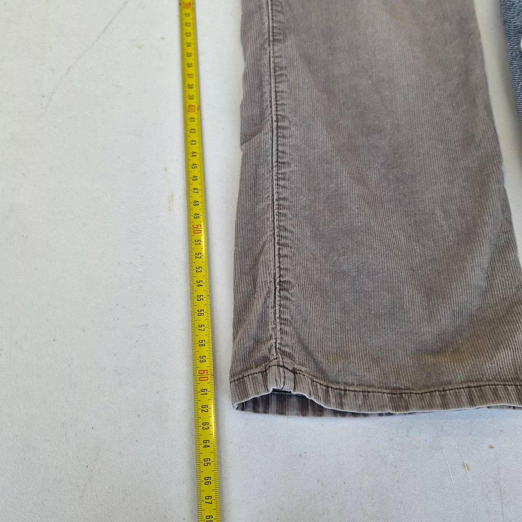 Pantalon Lands' End velours côtelé taupe – T.42 Petite