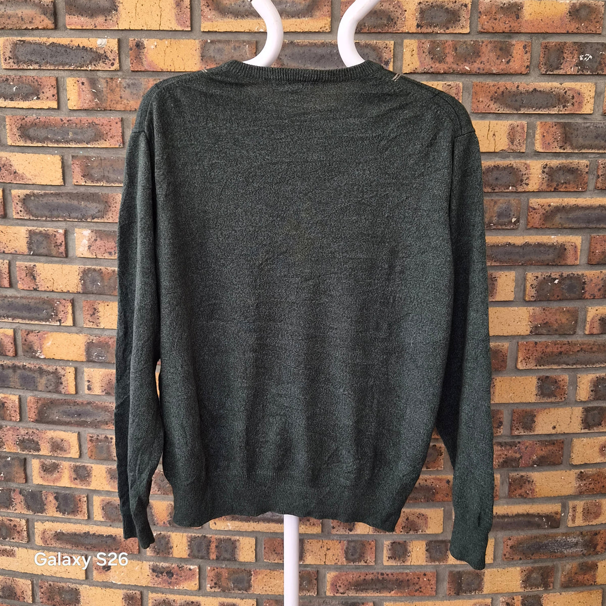 Pull homme Geoffrey Beene vert à carreaux XL