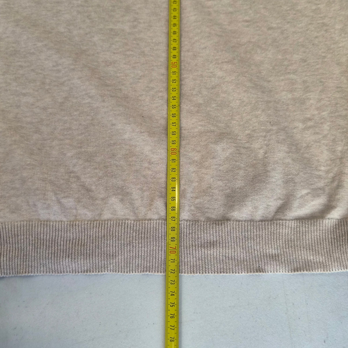 Pull homme GAP beige col V XL 100% coton