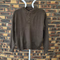 Pull homme Guide Series marron col boutonné L