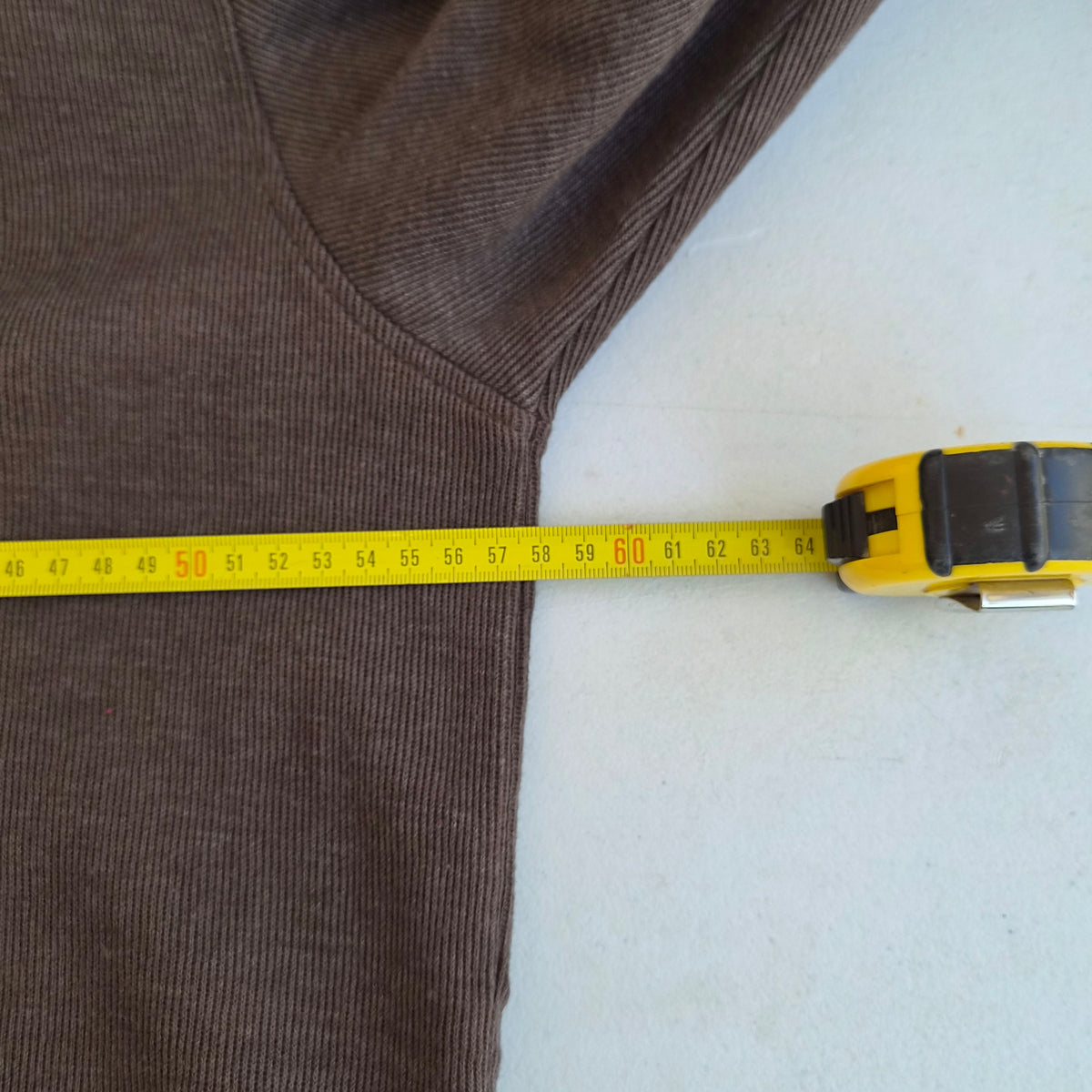 Pull Van Heusen marron col zippé – M