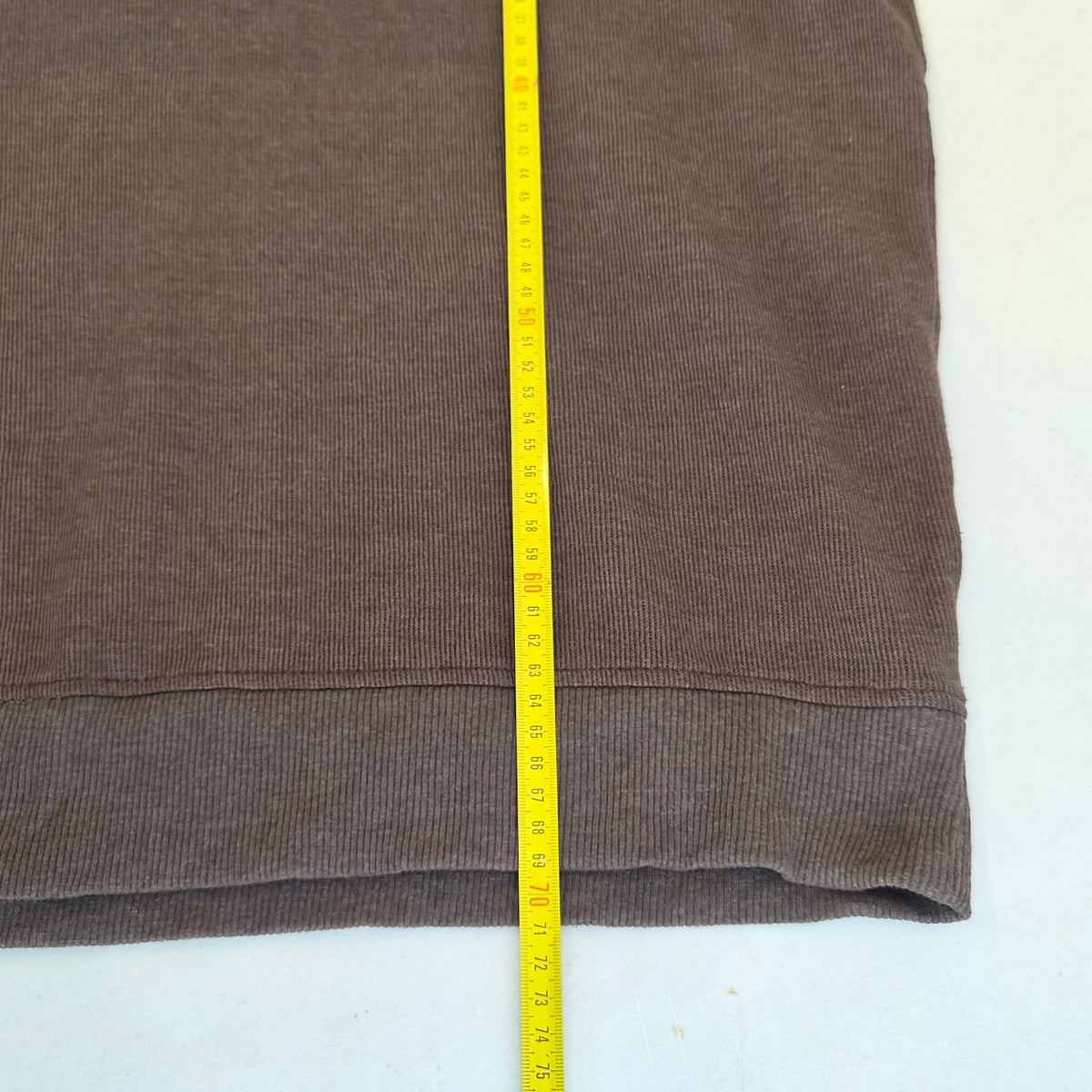Pull Van Heusen marron col zippé – M
