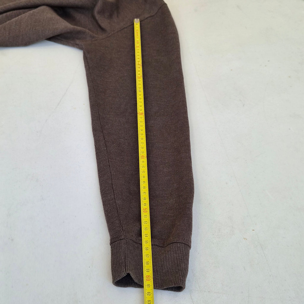 Pull Van Heusen marron col zippé – M