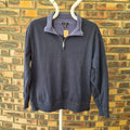 Pull Van Heusen bleu col zippé – L