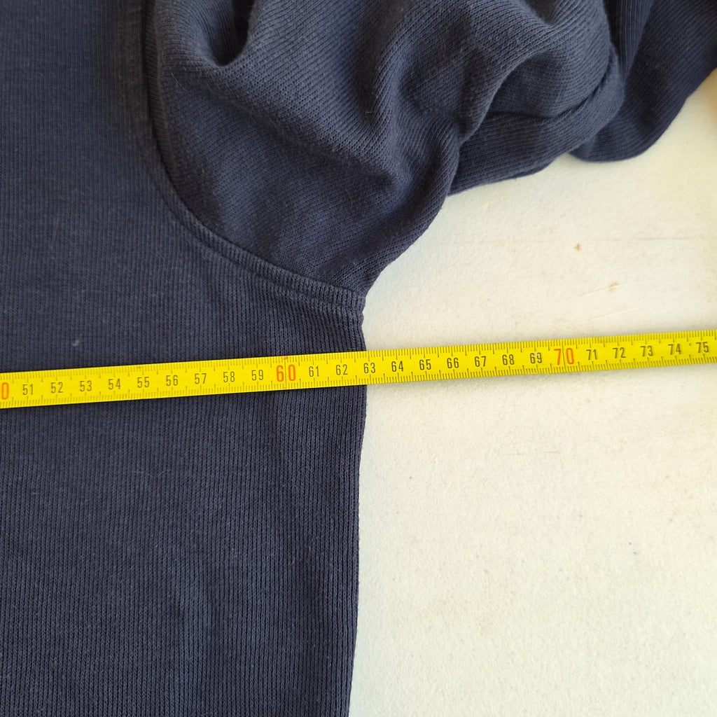 Pull Van Heusen bleu col zippé – L