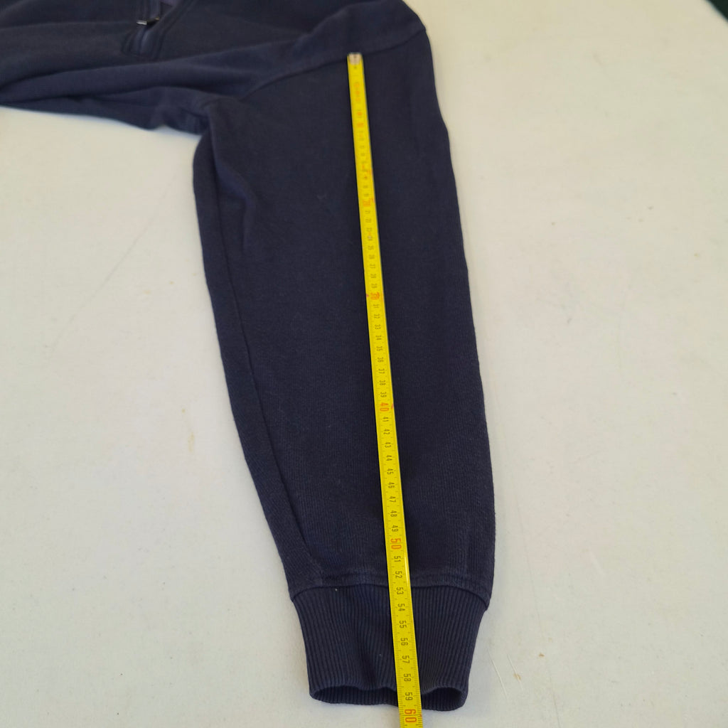 Pull Van Heusen bleu col zippé – L