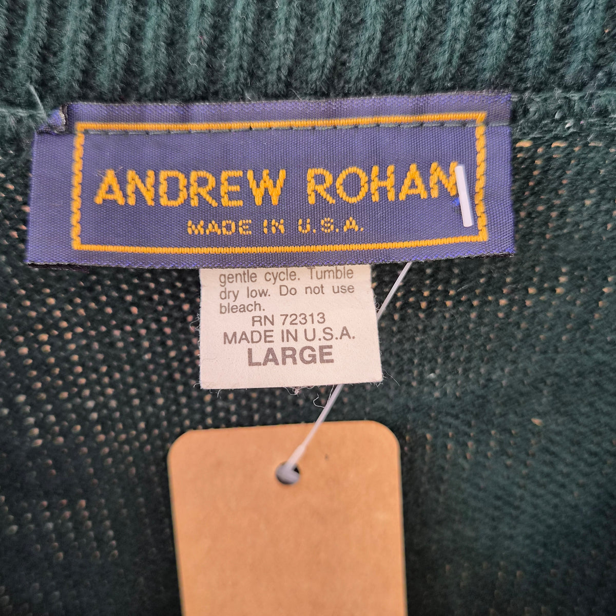 Pull Andrew Rohan Marine Corps Golf vert – L vintage USA