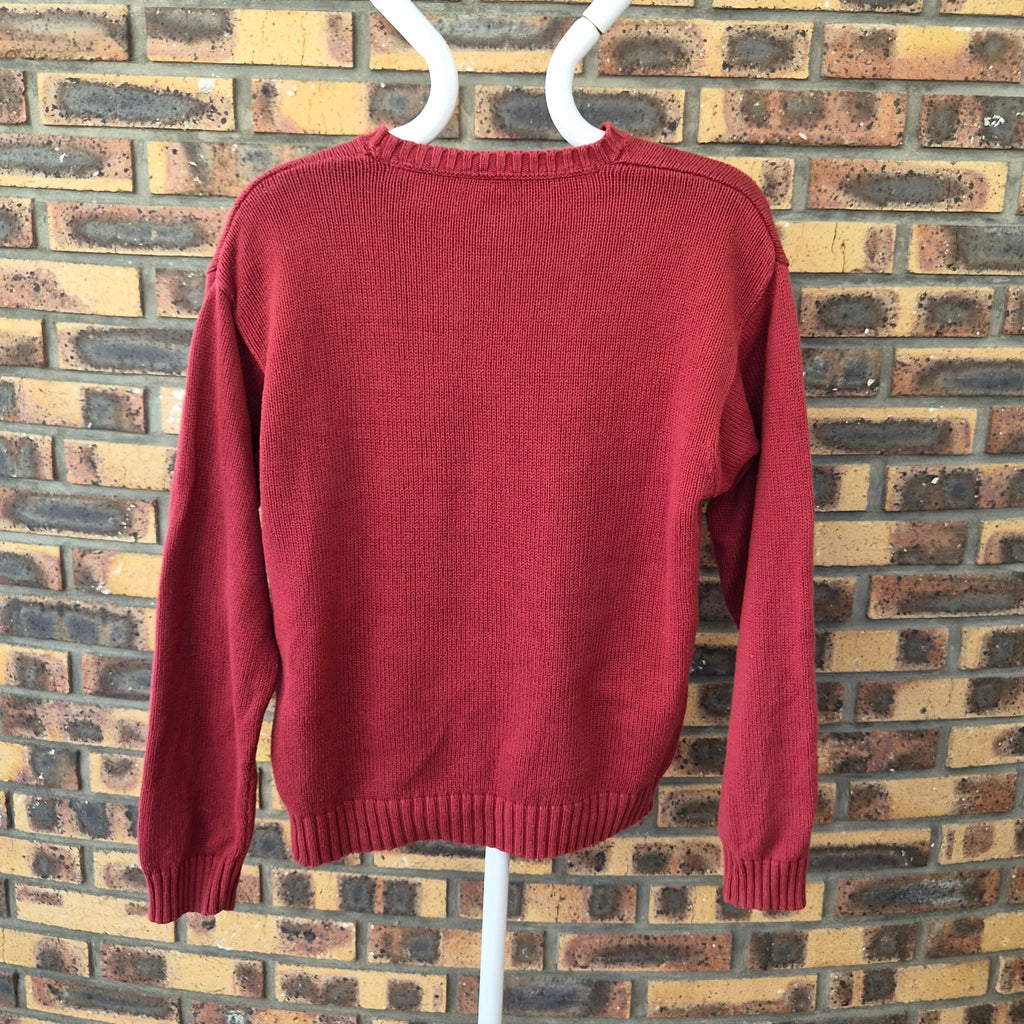 Pull Timberland rouge logo brodé – L