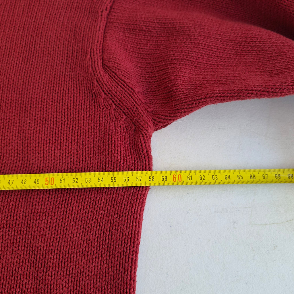 Pull Timberland rouge logo brodé – L