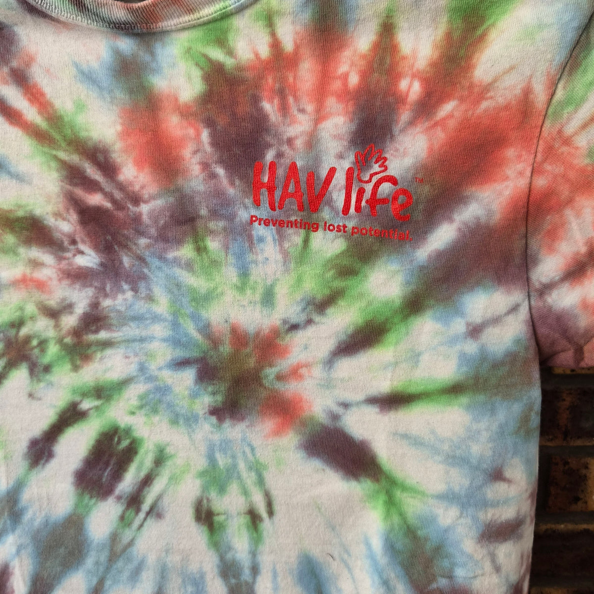 T-shirt HAVI Life tie-dye multicolore – S