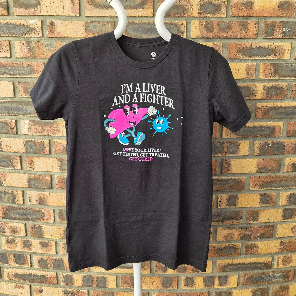 T-shirt Custom Ink Love Your Liver noir – S/M