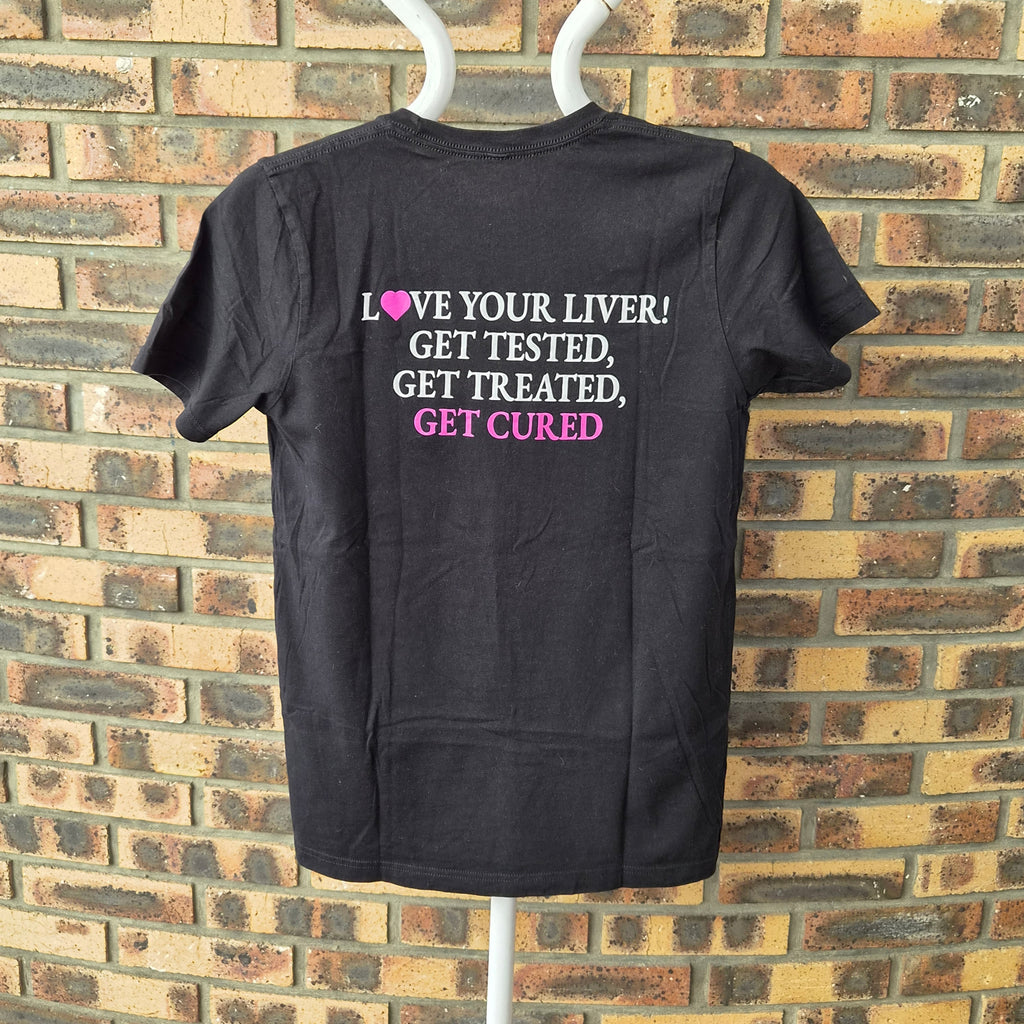 T-shirt Custom Ink Love Your Liver noir – S/M
