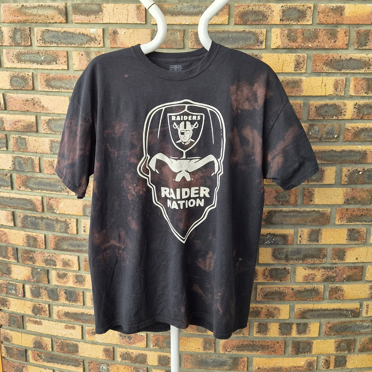 T-shirt Junk Food Raiders Raider Nation noir délavé – XXL