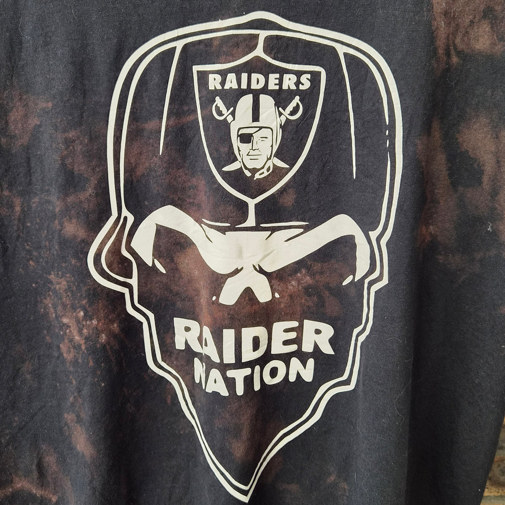 T-shirt Junk Food Raiders Raider Nation noir délavé – XXL