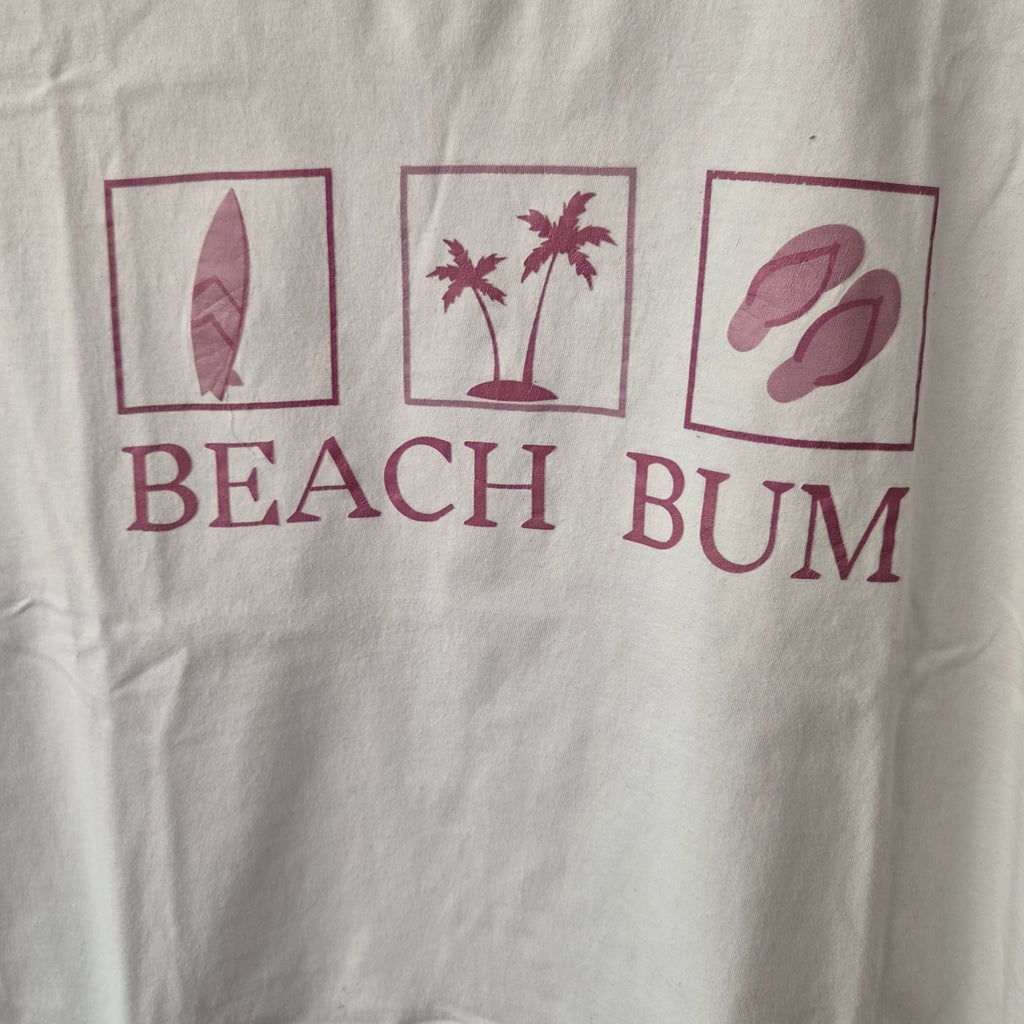 T-shirt "Beach Bum" – Imprimé Surf – Taille XXL