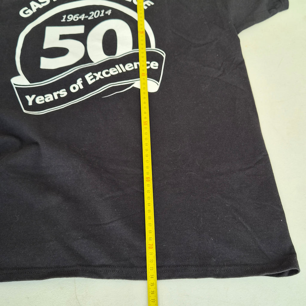 T-shirt Port & Company Gaston College 50 Years of Excellence 1964-2014 Noir — 100% Coton — XL — Très bon état