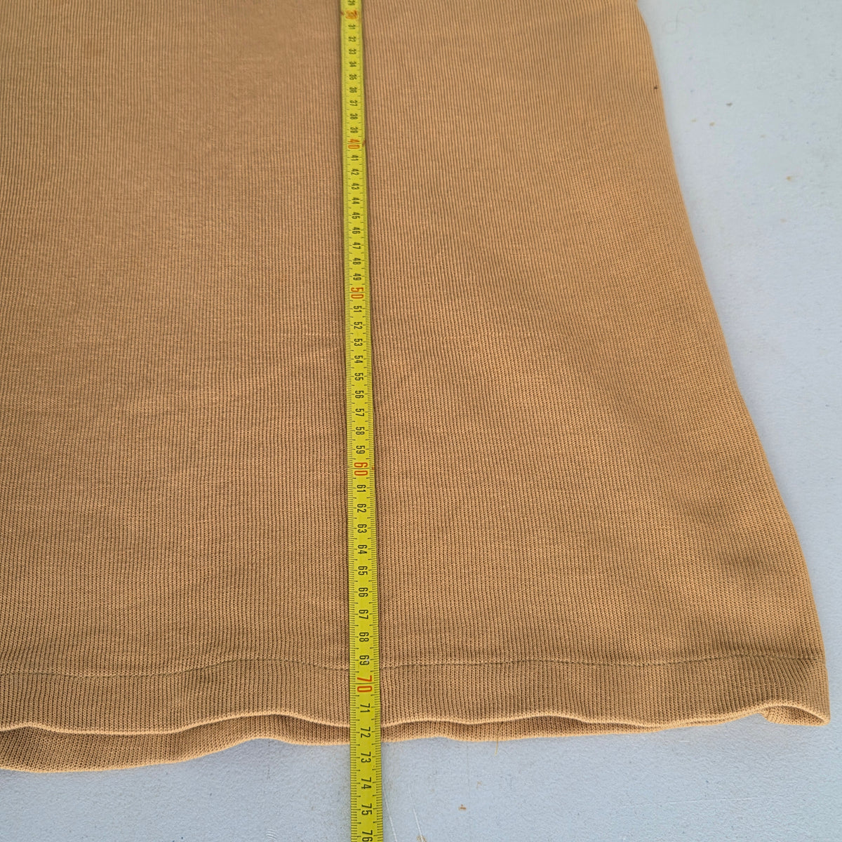 Pull Geoffrey Beene beige camel en coton, vue de face