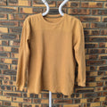 Pull Geoffrey Beene beige camel en coton, mesure de la longueur