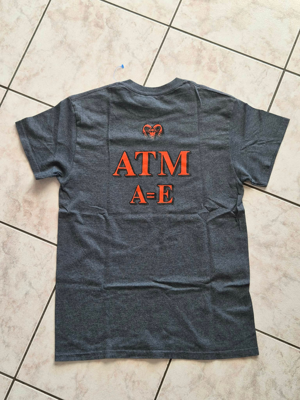 T-shirt Rockford Rams Softball — Gildan DryBlend — S — Gris Anthracite — Très bon état