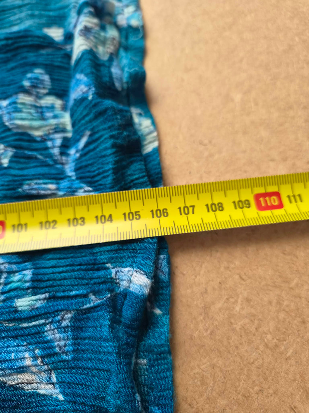 Robe Vintage Caroline Wells Petites Crinkle Florale Teal — Fourreau Mi-Longue Sans Manches — Très bon état - S/M