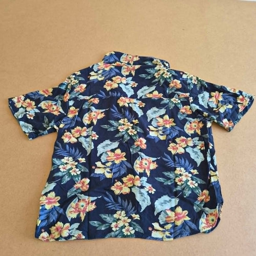 Chemise Hawaïenne Abercrombie & Fitch Bleu Marine Floral — M — 100% Viscose — Très bon état