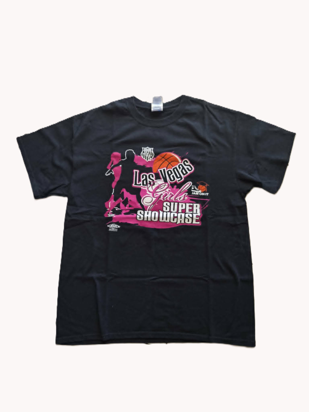 T-shirt Las Vegas Girls Super Showcase Basketball — Gildan Ultra Cotton — L — Très bon état