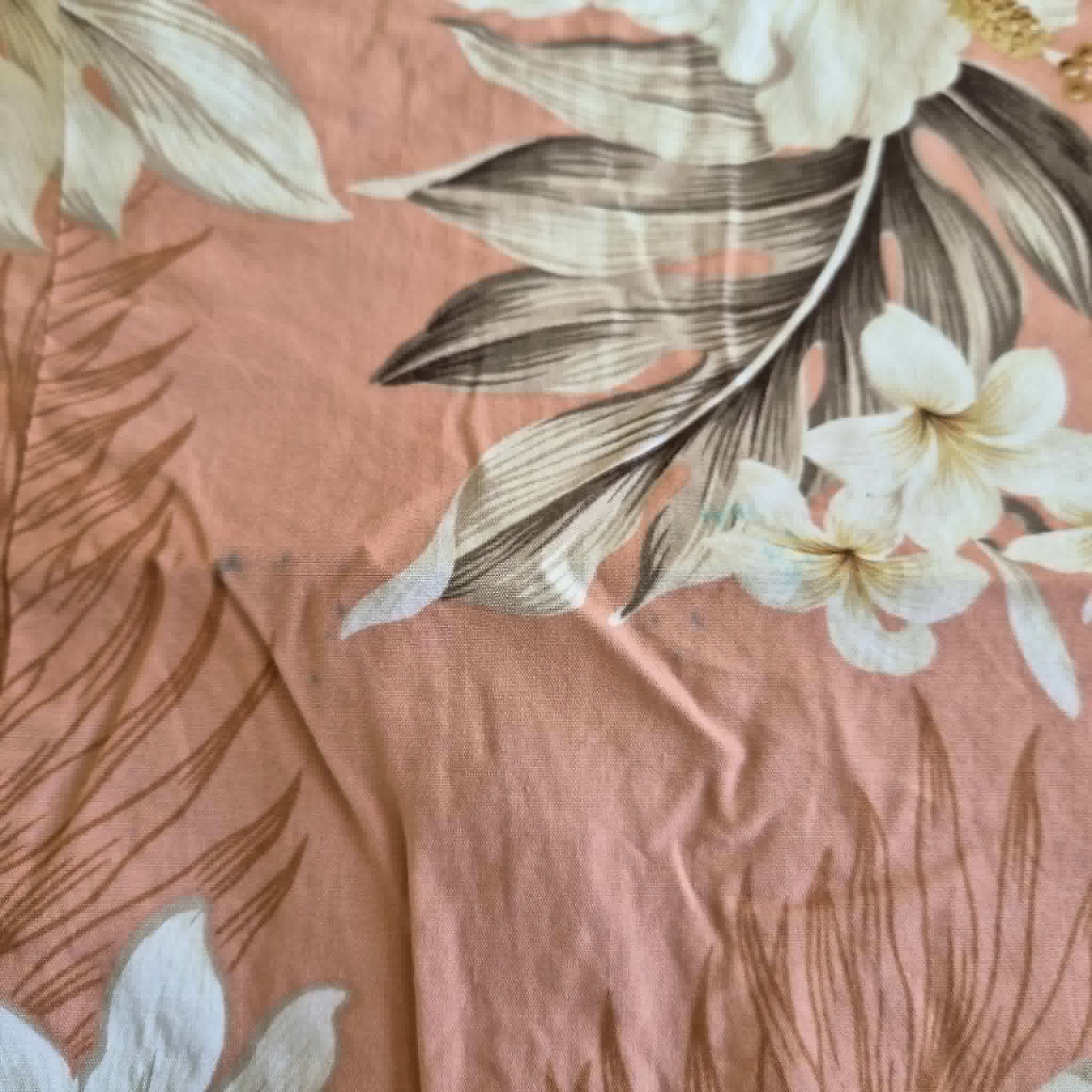 Chemise Hawaïenne Pacific Legend Apparel Rose Terracotta — Made in Hawaii — M — Bon état