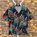 Chemise hawaïenne Coca-Cola noire – 100% rayon – vintage - Taille M