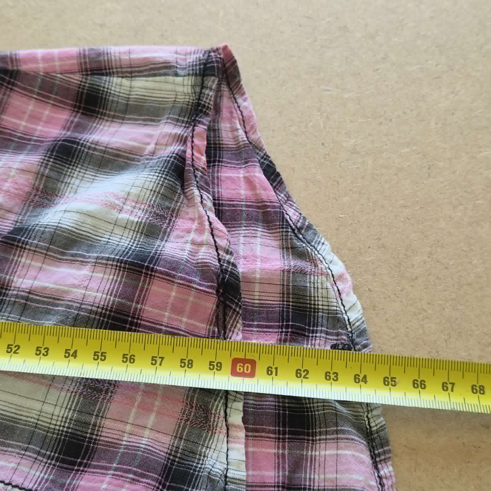 Chemise Harley-Davidson Femme Carreaux Rose — Logo Ailes Brodé — L — Très bon état