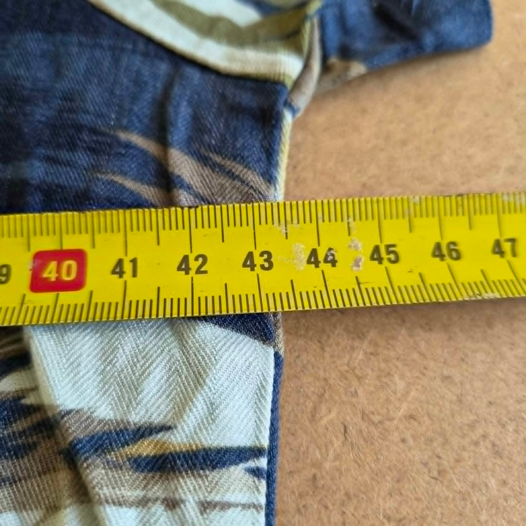 Chemise Hawaïenne Hilo Hattie Bleu Marine — Made in Hawaii — XS — Très bon état
