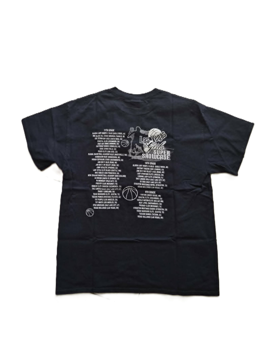 T-shirt Las Vegas Girls Super Showcase Basketball — Gildan Ultra Cotton — L — Très bon état