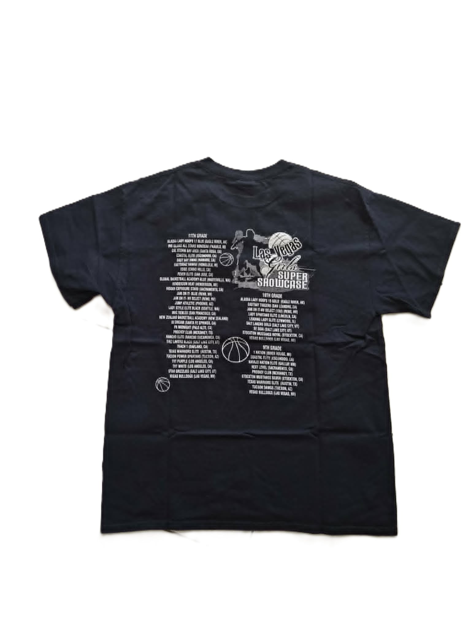 T-shirt Las Vegas Girls Super Showcase Basketball — Gildan Ultra Cotton — L — Très bon état