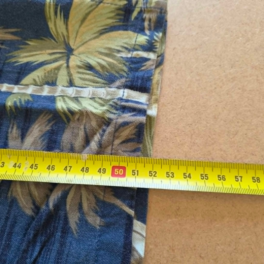 Chemise Hawaïenne Hilo Hattie Bleu Marine — Made in Hawaii — XS — Très bon état